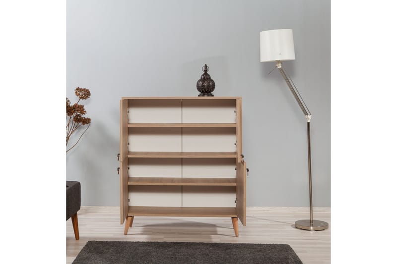 Brokind Förvaringsskåp 111 cm - Brun/Flerfärgad - Förvaring - Skåp - Förvaringsskåp