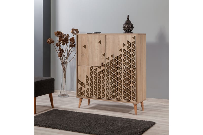 Brokind Förvaringsskåp 111 cm - Brun/Ljusbrun - Förvaring - Skåp - Förvaringsskåp