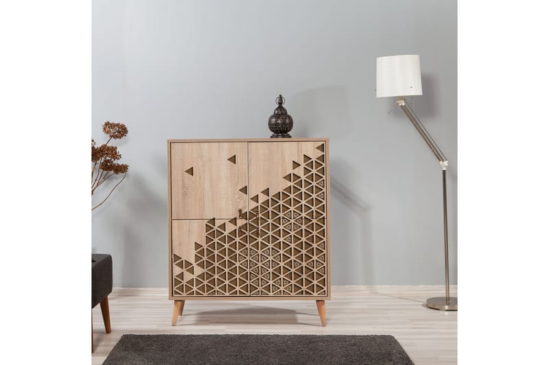 Brokind Förvaringsskåp 111 cm - Brun/Ljusbrun - Förvaring - Skåp - Förvaringsskåp