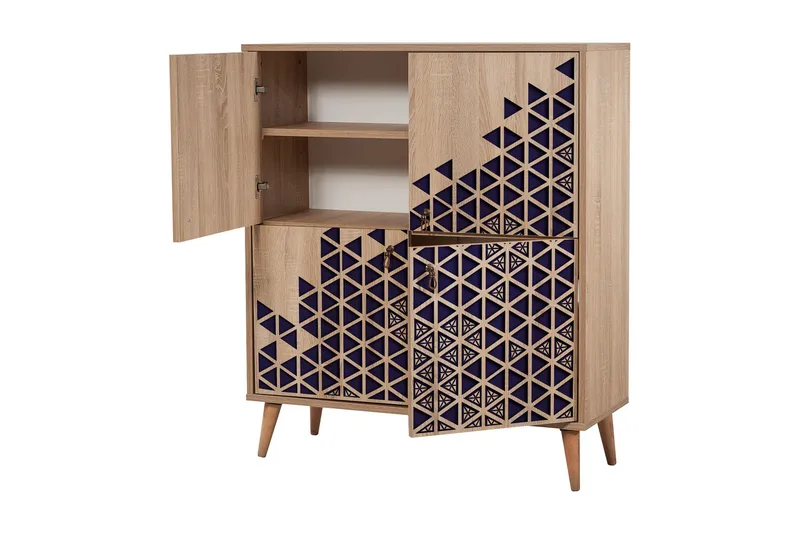 Brokind Förvaringsskåp 111 cm - Brun/Mörkbrun - Förvaring - Skåp - Förvaringsskåp