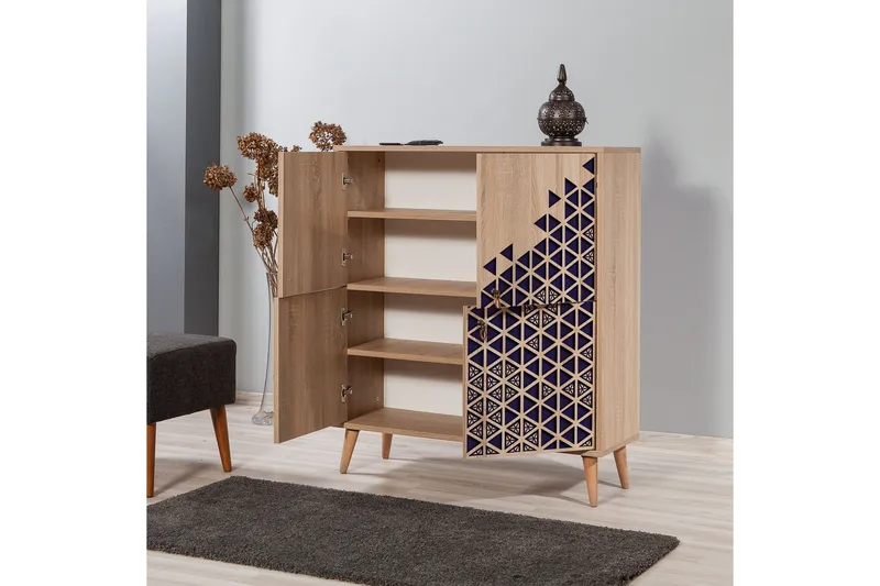 Brokind Förvaringsskåp 111 cm - Brun/Mörkbrun - Förvaring - Skåp - Förvaringsskåp