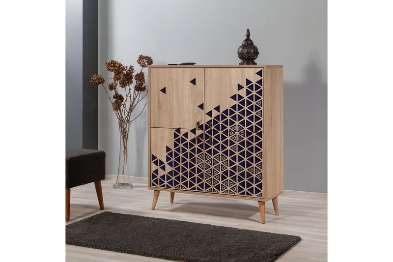 Brokind Förvaringsskåp 111 cm - Brun/Mörkbrun - Förvaring - Skåp - Förvaringsskåp