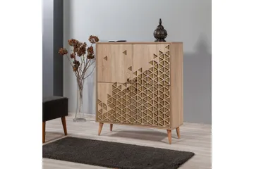 Brokind Förvaringsskåp 111 cm - Ljusbrun - Förvaring - Skåp - Förvaringsskåp
