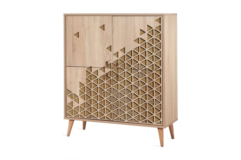 Brokind Förvaringsskåp 111 cm, Ljusbrun