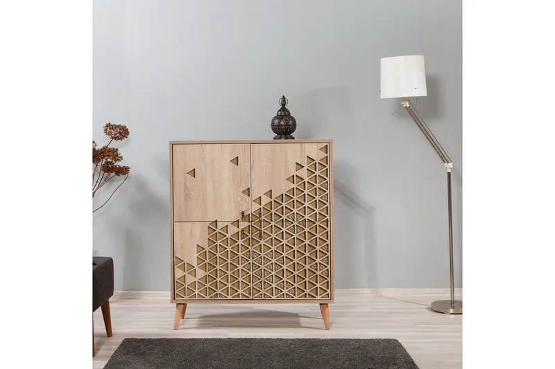 Brokind Förvaringsskåp 111 cm - Ljusbrun - Förvaring - Skåp - Förvaringsskåp