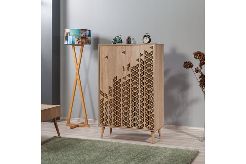 Brokind Förvaringsskåp 80 cm - Brun/Ek/Beige - Förvaring - Skåp - Förvaringsskåp