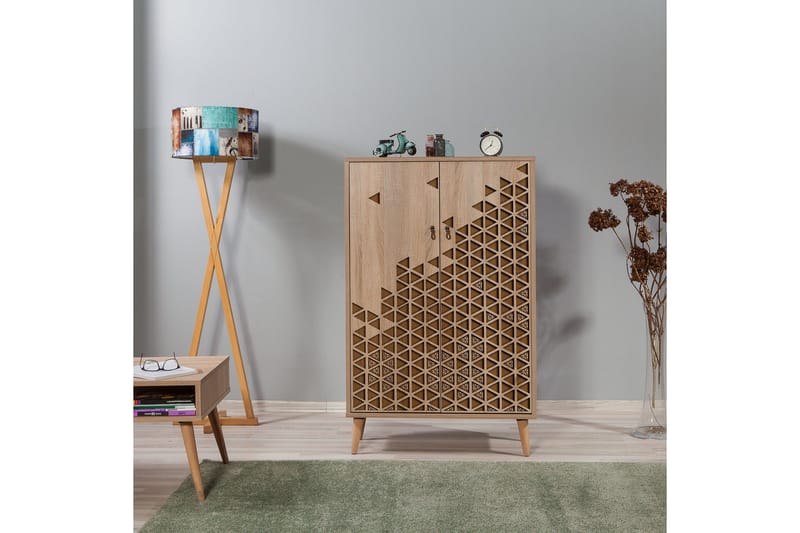 Brokind Förvaringsskåp 80 cm - Brun/Ek/Beige - Förvaring - Skåp - Förvaringsskåp