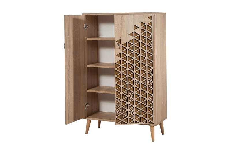 Brokind Förvaringsskåp 80 cm - Brun/Ek/Beige - Förvaring - Skåp - Förvaringsskåp