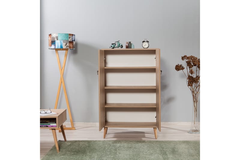 Brokind Förvaringsskåp 80 cm - Brun/Grön - Förvaring - Skåp - Förvaringsskåp