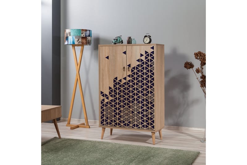 Brokind Förvaringsskåp 80 cm - Brun/Lila - Förvaring - Skåp - Förvaringsskåp