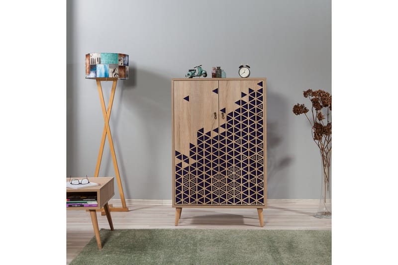 Brokind Förvaringsskåp 80 cm - Brun/Lila - Förvaring - Skåp - Förvaringsskåp