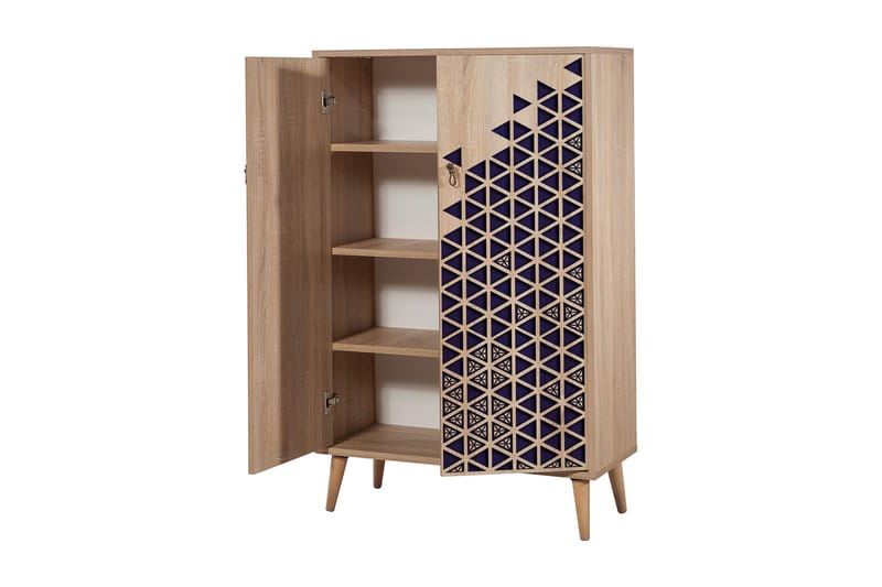 Brokind Förvaringsskåp 80 cm - Brun/Lila - Förvaring - Skåp - Förvaringsskåp