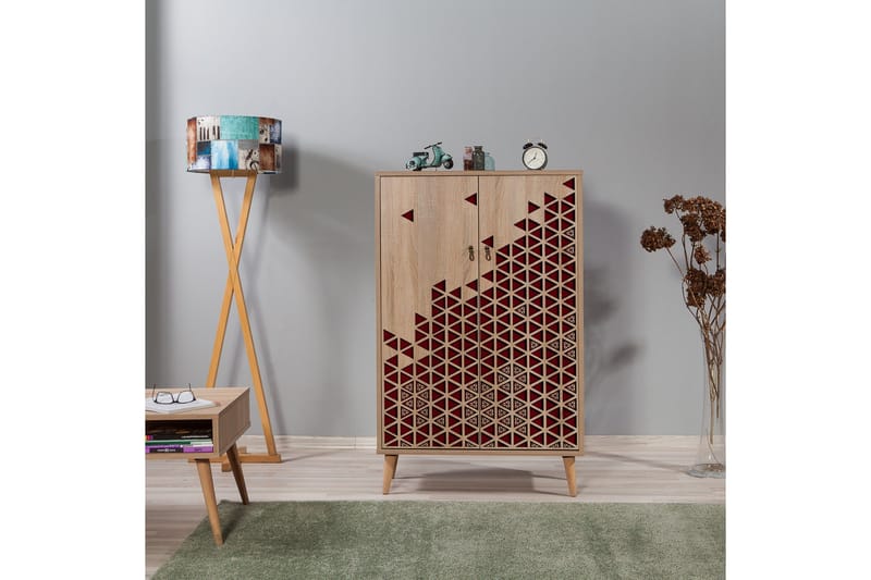 Brokind Förvaringsskåp 80 cm - Brun/Röd - Förvaring - Klädförvaring - Garderob & garderobssystem - Klädskåp & fristående garderob