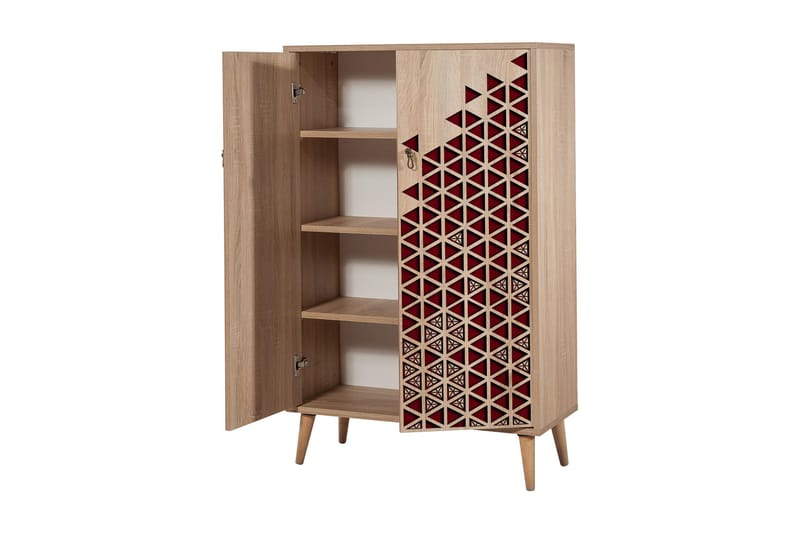 Brokind Förvaringsskåp 80 cm - Brun/Röd - Förvaring - Klädförvaring - Garderob & garderobssystem - Klädskåp & fristående garderob