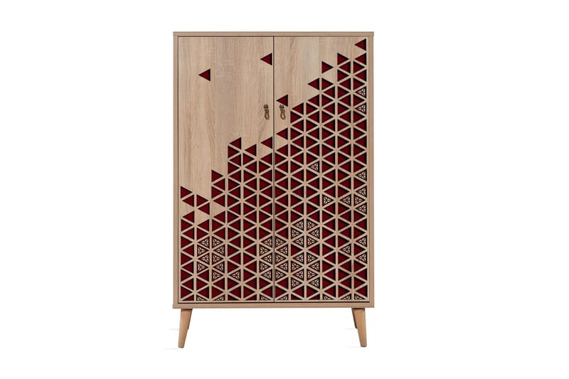 Brokind Förvaringsskåp 80 cm - Brun/Röd - Förvaring - Klädförvaring - Garderob & garderobssystem - Klädskåp & fristående garderob