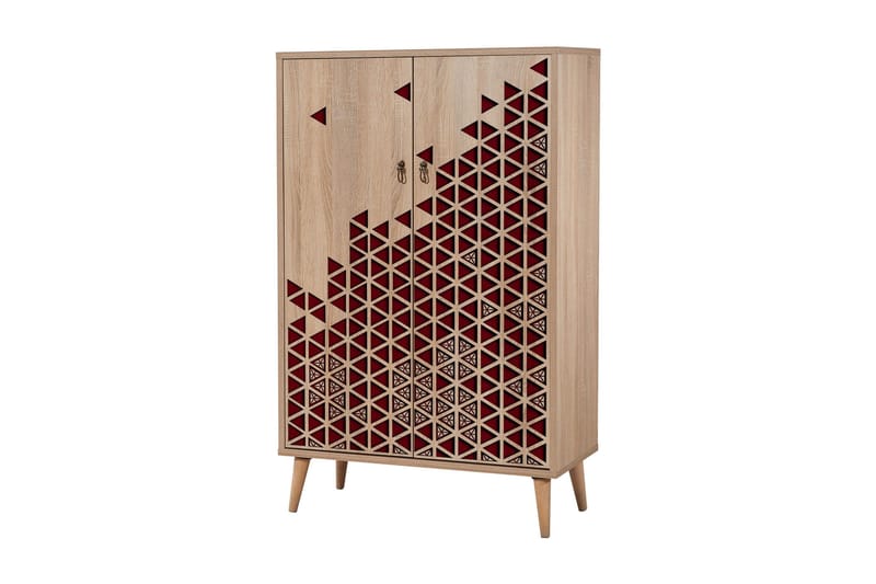 Brokind Förvaringsskåp 80 cm - Brun/Röd - Förvaring - Klädförvaring - Garderob & garderobssystem - Klädskåp & fristående garderob