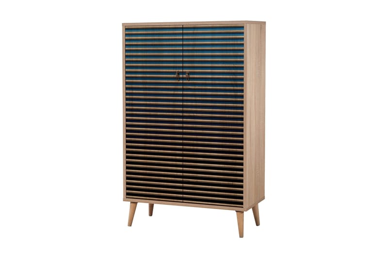 Brokind Förvaringsskåp 80 cm - Brun/Svart/Blå - Förvaring - Skåp - Förvaringsskåp