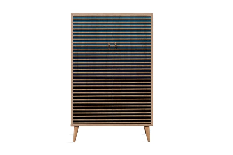 Brokind Förvaringsskåp 80 cm - Brun/Svart/Blå - Förvaring - Skåp - Förvaringsskåp