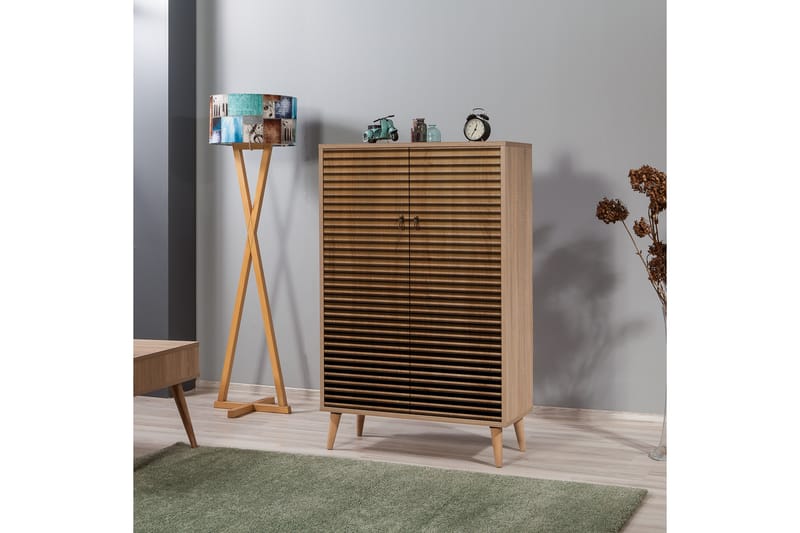 Brokind Förvaringsskåp 80 cm - Brun/Svart/Ek - Förvaring - Skåp - Förvaringsskåp