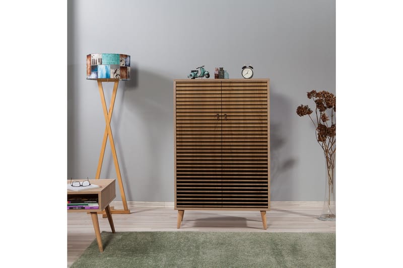 Brokind Förvaringsskåp 80 cm - Brun/Svart/Ek - Förvaring - Skåp - Förvaringsskåp