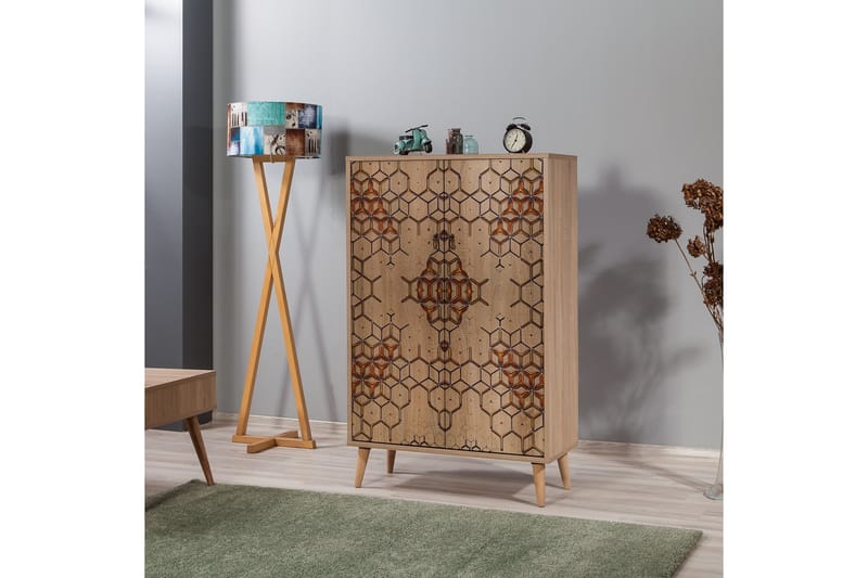 Brokind Förvaringsskåp 80 cm - Brun/Svart/Ek/Grå - Förvaring - Skåp - Förvaringsskåp