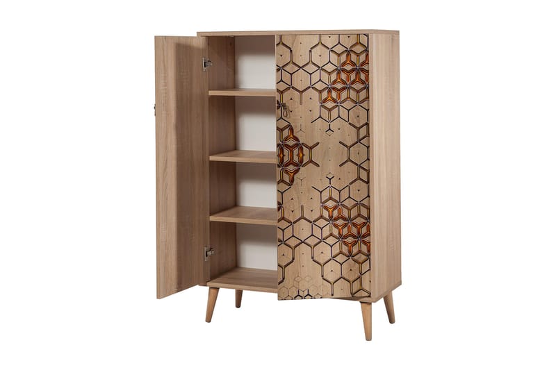 Brokind Förvaringsskåp 80 cm - Brun/Svart/Ek/Grå - Förvaring - Skåp - Förvaringsskåp