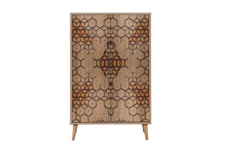 Brokind Förvaringsskåp 80 cm - Brun/Svart/Ek/Grå - Förvaring - Skåp - Förvaringsskåp