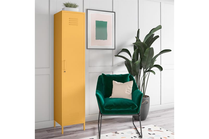 Cache Förvaringsskåp 38x40 cm 1 Dörr Gul - Novogratz - Förvaring - Skåp - Förvaringsskåp - Omklädningsskåp
