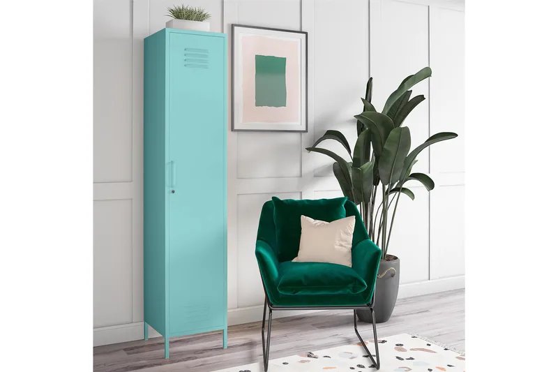 Cache Förvaringsskåp 38x40 cm 1 Dörr Mint - Novogratz - Förvaring - Skåp - Förvaringsskåp - Omklädningsskåp