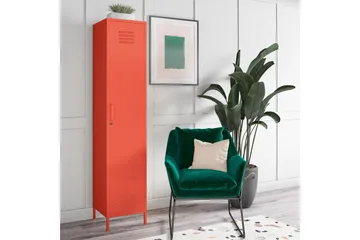 Cache Förvaringsskåp 38x40 cm 1 Dörr Orange - Novogratz - Förvaring - Skåp - Förvaringsskåp - Omklädningsskåp