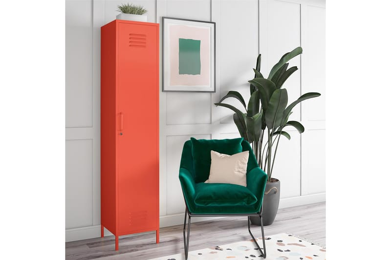 Cache Förvaringsskåp 38x40 cm 1 Dörr Orange - Novogratz - Förvaring - Skåp - Förvaringsskåp - Omklädningsskåp