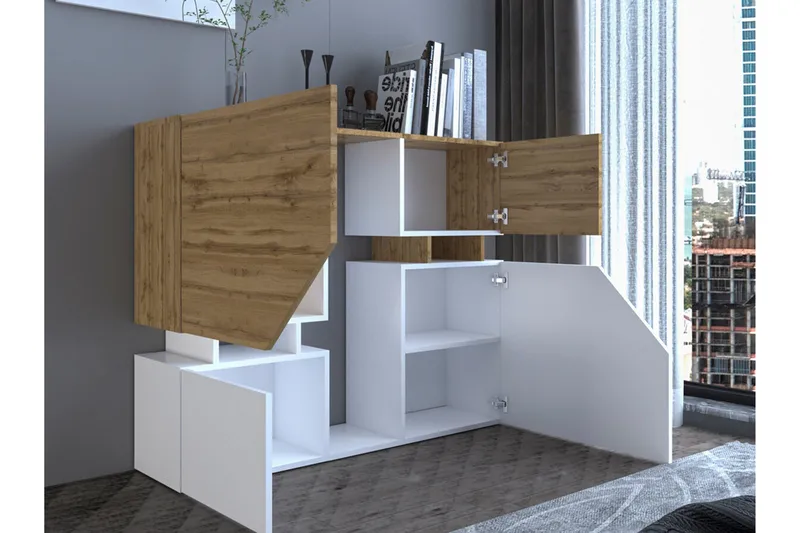 Carbost Highboard NO_BRAND White - Förvaring - Skåp - Förvaringsskåp