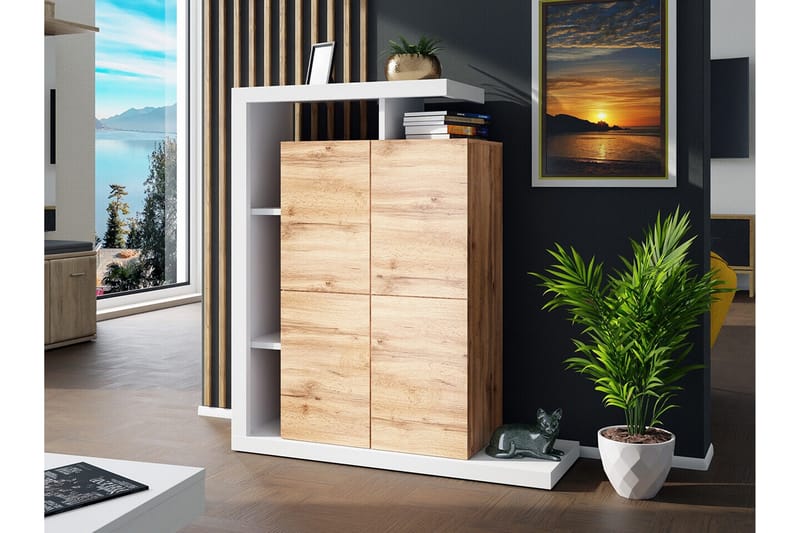 Carbost Highboard - Vit - Förvaring - Skåp - Förvaringsskåp