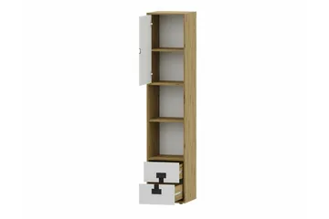 Castlebay Highboard Grey High Gloss - Förvaring - Skåp - Förvaringsskåp