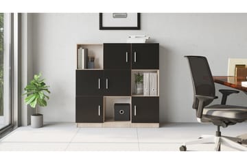 Celtigar Highboard 38x120 cm - Natur/Svart - Förvaring - Skåp - Förvaringsskåp