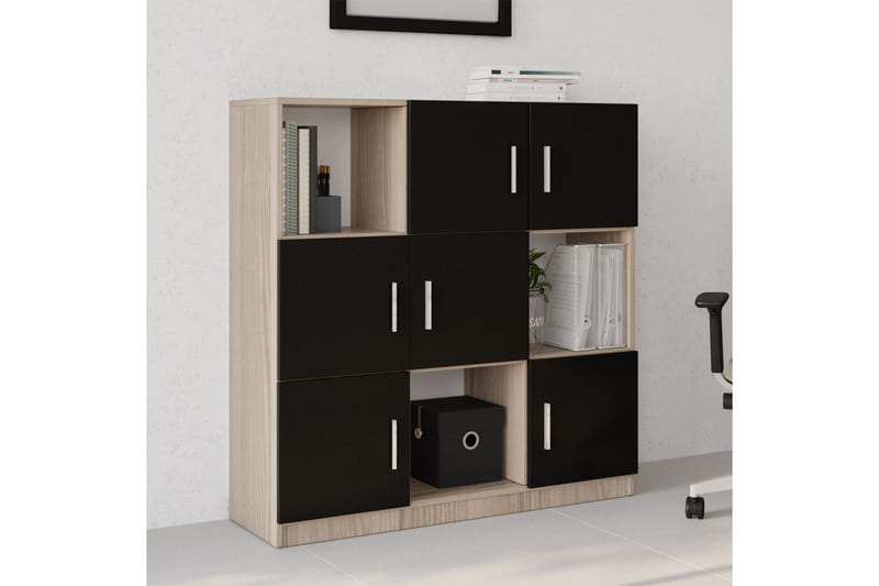 Celtigar Highboard 38x120 cm - Natur/Svart - Förvaring - Skåp - Förvaringsskåp