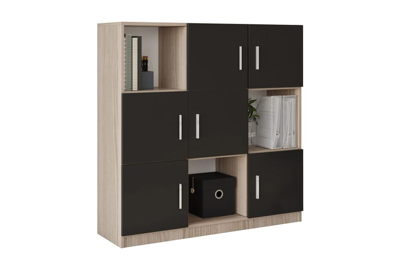 Celtigar Highboard 38x120 cm - Natur/Svart - Förvaring - Skåp - Förvaringsskåp