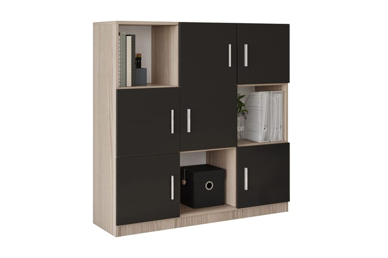 Celtigar Highboard 38x120 cm - Natur/Svart - Förvaring - Skåp - Förvaringsskåp