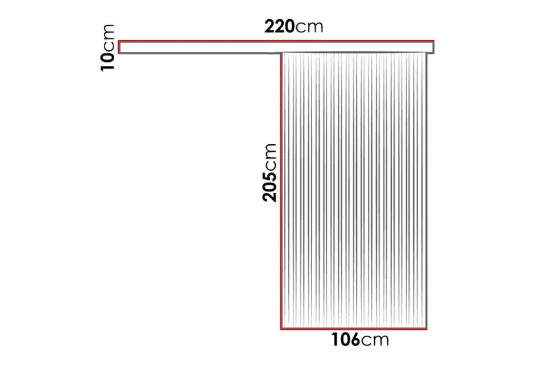 Clonmore Highboard Black - Hus & renovering - Bygg - Dörrar & Portar - Skjutdörrar