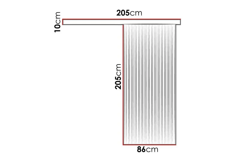 Clonmore Highboard Black - Hus & renovering - Bygg - Dörrar & Portar - Skjutdörrar