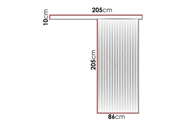 Clonmore Highboard Black - Hus & renovering - Bygg - Dörrar & Portar - Skjutdörrar