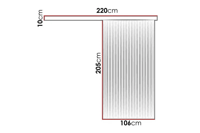 Clonmore Highboard Black - Hus & renovering - Bygg - Dörrar & Portar - Skjutdörrar
