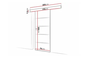 Clonmore Highboard Brown - Hus & renovering - Bygg - Dörrar & Portar - Skjutdörrar