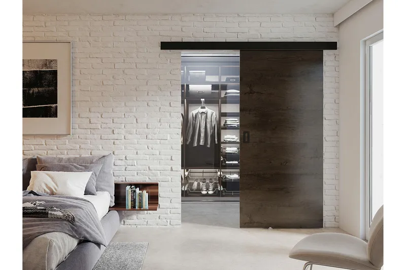 Clonmore Highboard Dark brown - Hus & renovering - Bygg - Dörrar & Portar - Skjutdörrar