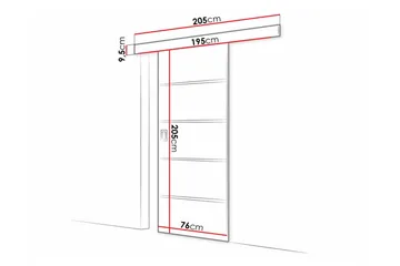 Clonmore Highboard Graphite - Hus & renovering - Bygg - Dörrar & Portar - Skjutdörrar