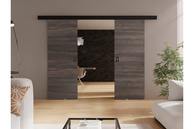 Clonmore Highboard - Mörkbrun - Förvaring - Skåp - Förvaringsskåp