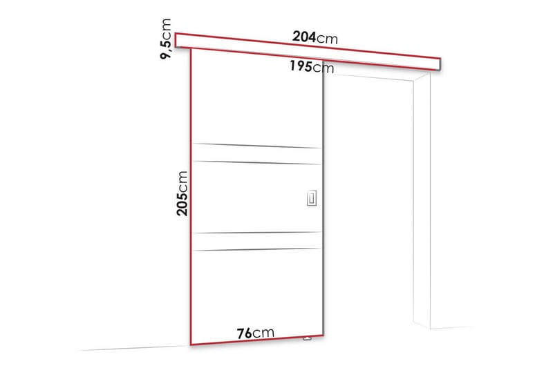 Clonmore Highboard - Vit - Förvaring - Skåp - Förvaringsskåp