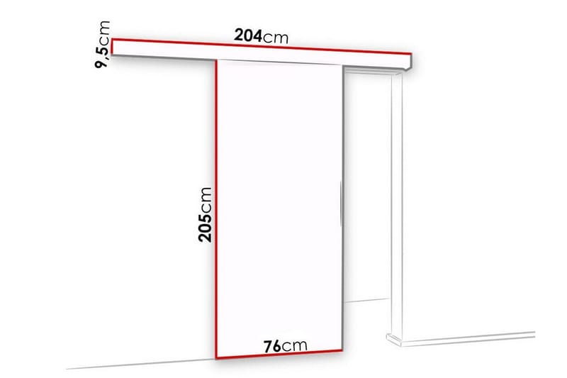 Clonmore Highboard White - Hus & renovering - Bygg - Dörrar & Portar - Skjutdörrar