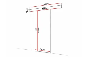 Clonmore Highboard White - Hus & renovering - Bygg - Dörrar & Portar - Skjutdörrar