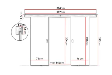 Clonmore Skjutdörr - Grafitgrå - Hus & renovering - Bygg - Dörrar & Portar - Skjutdörrar